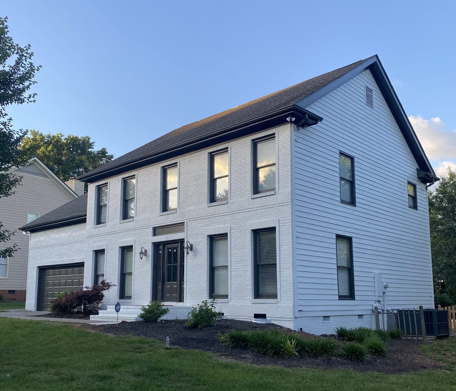 home exterior freshly painted by RM & Sons residential painters